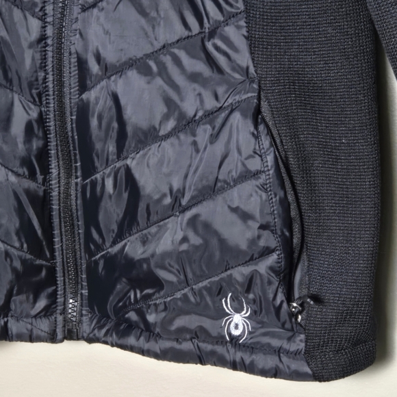 Women's Spyder ThermaWeb Quilted Hooded Gorcore Puffer Coat, Small - Picture 3 of 5